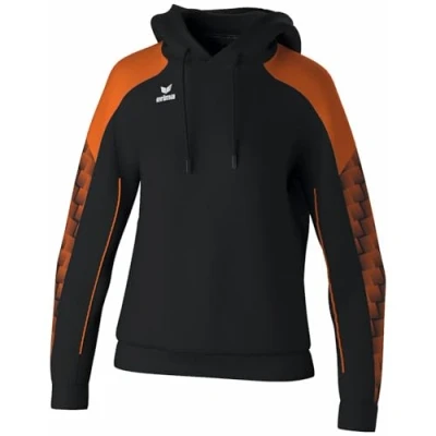 Abbildung von Erima Damen EVO STAR Kapuzenpullover (1072432), schwarz/orange, 40