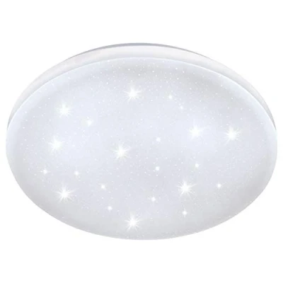 Abbildung von Eglo 97878 LED Deckenleuchte FRANIA S mit Kristallen in weiß Ø33cm H:7cm