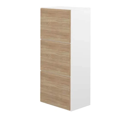 Abbildung von Symbiosis 4003 a2134 a00 Schuhschrank Holz Weiß/Eiche/Natur 50 x 118,7 33,1 cm