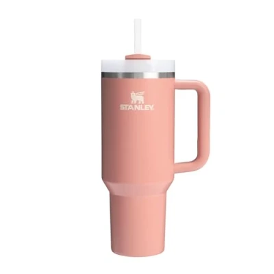 Abbildung von Stanley Quencher H2.0 Flowstate Trinkflasche Mit Strohhalm 1.2L Thermobecher Kühlt 11 Stunden 48 Eisgekühlt Spülmaschinenfest Thermosflasche BPA Frei Edelstahl Trinkbecher Sienna