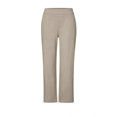 Abbildung von Street One Damen A378685 Straight Leg 7/8 Twill Hose, Buff Grey, 36