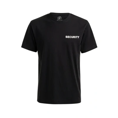 Abbildung von Brandit Security Tshirt print, Herren, Größe: Large, Black