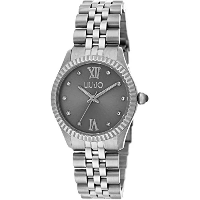 Abbildung von LiuJo Damen Analog Quarz Uhr mit Edelstahl Armband TLJ1134
