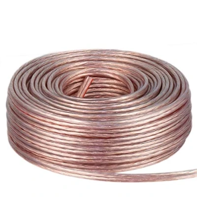 Abbildung von DCSk 50m Kupferkabel (2 x 1,5mm²) I Hochreines Vollkupfer Isoliertes Lautsprecherkabel (LS), HiFi Kabel Hochwertiges High End Boxenkabel als Meterware transparent