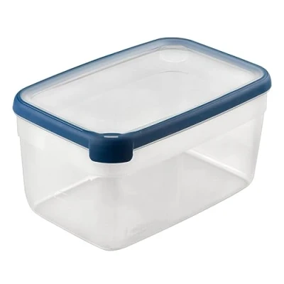 Abbildung von Curver Rechteckige Mehrzweck Lebensmittelbox, 6,5 l, aus 100% recyceltem Polypropylen, 30 x 20 15,5 cm, geeignet für Mikrowelle, Spülmaschine, Gefrierschrank, Blau