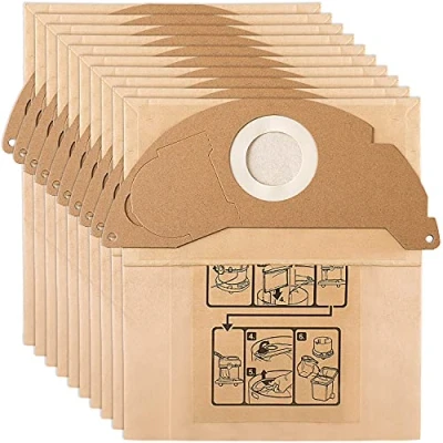 Abbildung von Awinker 10 Pack Paper Filter Bags for Karcher WD2 MV2 WD 2.200 WD2250 A2004 A2054 A2099 6.904 322.0