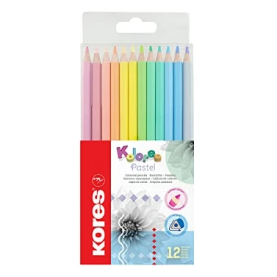 Abbildung von Kores Kolores Pastel: 12 Buntstifte in verschiedenen Pastellfarben