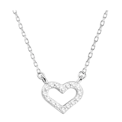 Abbildung von SOFIA MILANI Damen Halskette 925 Silber mit Zirkonia Steinen Herz Anhänger 50319