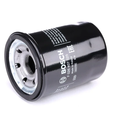 Abbildung von BOSCH F 026 407 025 Ölfilter M 20 x 1,5 mit einem Rücklaufsperrventil Anschraubfilter HYUNDAI: i10 I, i20 II Hatchback, Coupe