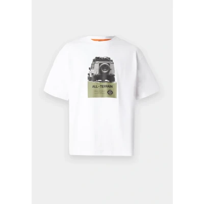 Abbildung von BOSS Wagon Tshirt print, Herren, Größe: Large, White