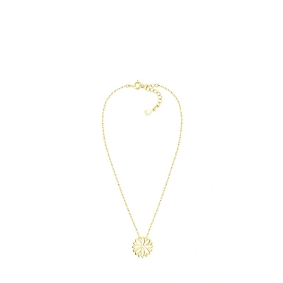 Abbildung von Sofia Milani Damen Halskette 925 Silber vergoldet/golden mit Zirkonia Steinen Blumen Anhänger N0677
