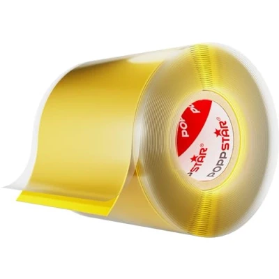 Abbildung von POPPSTAR selbstverschweißendes Silikonband zur Reparatur, Isolierung &amp; Abdichtung (Strom, Wasser, Luft) Isolierband 3m lang, 50mm breit, gelb