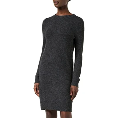 Abbildung von Vero Moda Doffy LS Oneck GA NOOS Strickkleid, Damen, Größe: Large, Black