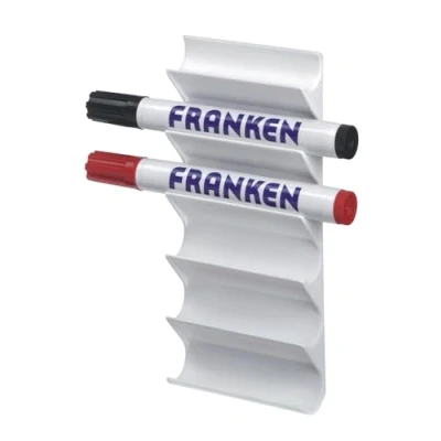 Abbildung von FRANKEN Tafelschreiber Halter, magnetisch, für 6 Tafelschreiber, leer, weiß, Z1986