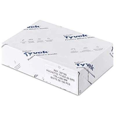 Abbildung von Tyvek Versandtasche B5 (324x229x202mm) haftklebend weiß 55g 100 Stück