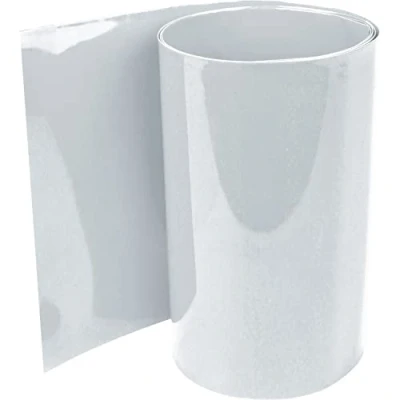Abbildung von ISOLATECH PVC Schrumpfschlauch Meterware transparent ohne Kleber Flachmaß 40mm (Ø25,5mm) 1 Meter Schrumpfverhältnis 2:1 Set zum Isolieren von 18650 Akku Batterien unbeschriftet (Ø25,5mm Meter)