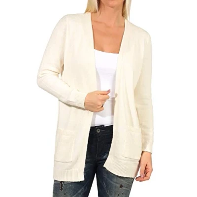Abbildung von ONLY OPEN NOOS Strickjacke, Damen, Größe: Small, Whitecap gray