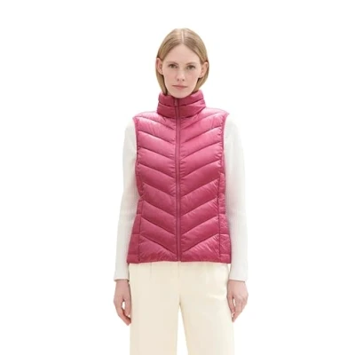 Abbildung von TOM Tailor Stepp Weste, Damen, Größe: Large, Pink velvet