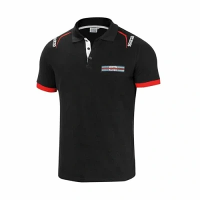 Abbildung von Sparco Unisex Martini Racing Poloshirt, Negro, L Regular