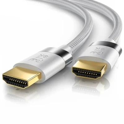 Abbildung von CSL 16k HDMI Kabel 2.1 10m 16k@30Hz 8k@60Hz 4k@120Hz UHD II Ultra High Speed Ethernet 48Gbps 8k / 2.0 4k HDR 10+ eARC 3D VRR Gaming TV PS5 Xbox