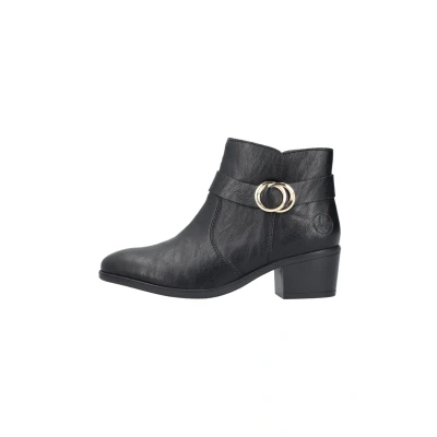 Abbildung von Rieker Damen Ankle Boots 73975, Frauen Stiefeletten,halbstiefel,Kurzstiefel,uebergangsschuhe,uebergangsstiefel,Stiefel,schwarz (00),42 EU / 8 UK