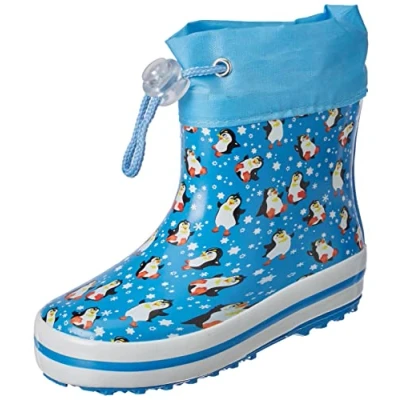 Abbildung von Beck Warmfutter Pinguine Gummistiefel für Kinder, Größe: 24, Blau Schuhe