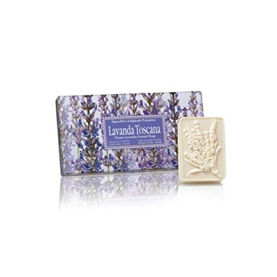 Abbildung von Lavendelseife, handgemachte italienische Seife aus Fiorentino, 3 St je 125g,