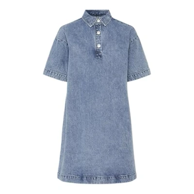 Abbildung von Pieces Jeanskleid, Damen, Größe: Medium, Medium blue denim