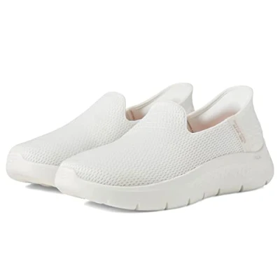 Abbildung von Skechers Damen Women&#039;s Hands Free Slip ins Go Walk Flex Relish Sneaker, Cremeweiß, 35 EU Weit