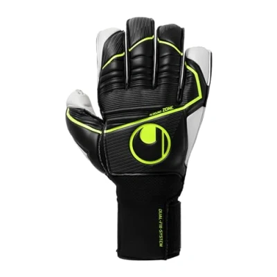 Abbildung von uhlsport Absolutgrip Flex Frame Carbon, Kinder und Erwachsene Torwarthandschuhe, Jaune Fluo/Noir, 7