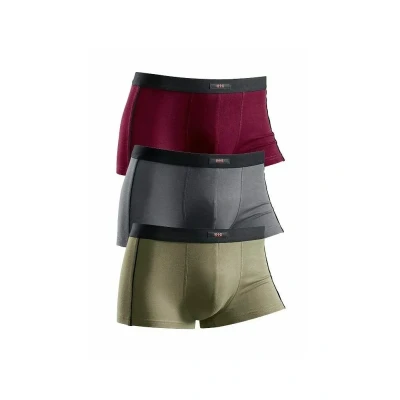 Abbildung von H.I.S 3ER PACK SHO Panties grauolivgrünbordeaux, Herren, Größe: XXL, Grau olivgrün bordeaux