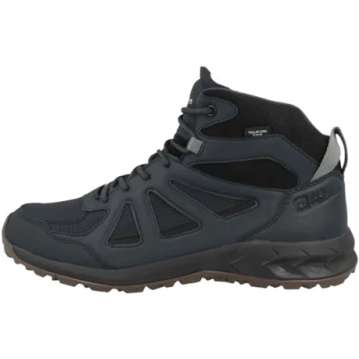 Abbildung von Jack Wolfskin Woodland Texapore MID Outdoor Hikingschuh, Herren, Größe: 43, Night blue Schuhe