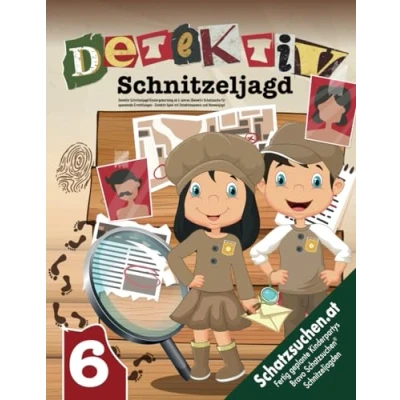 Abbildung von Detektiv Schatzsuche Kindergeburtstag ab 6 Jahren: Schnitzeljagd für spannende Ermittlungen Spiel mit Detektivausweis und Hinweisjagd (Bravo Schatzsuche)