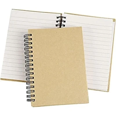 Abbildung von Creativ 100263 Notizbuch, Spiralbindung, Pappmaché, 10,5 x 15 cm, Beige