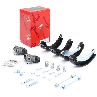 Abbildung von TRW Brake Kit BK1767 Bremsensatz, Trommelbremse mit Radbremszylinder FIAT: 500 Hatchback, Panda II C Convertible, FORD: KA Hatchback