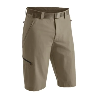 Abbildung von Maier Sports Nil Bermuda, Kurze Herren Wanderhose, Wasserabweisende Bermuda für Trekking und Hiking, PFC frei, mSTRETCH pro 4 &amp; Dryprotec, Braun, 52 (W36/L32)