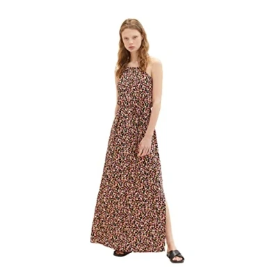 Abbildung von TOM Tailor Denim American Neckline Maxikleid multicoloured, Damen, Größe: Small, Multi coloured