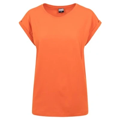 Abbildung von Urban Classics Extended Shoulder Tshirt basic, Damen, Größe: XXL, Rustorange