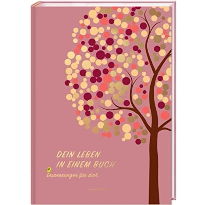 Abbildung von DEIN LEBEN IN EINEM BUCH (rosé): Erinnerungsbuch für die Kindheit, Wunderschönes Baby Geschenk Mädchen zur Geburt PAPERISH®