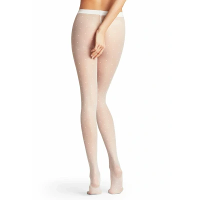 Abbildung von Falke DOT Transparent MATT Strumpfhose white, Damen, Größe: Small, White