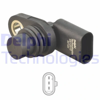 Abbildung von Sensor, Nockenwellenposition DELPHI SS12310 12B1
