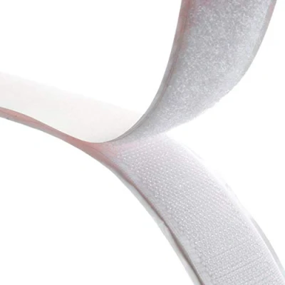 Abbildung von Doppelseitig Klebende, Rusee Klettband Selbstklebend Extra Stark Klettverschluss [1m], Selbstklebendes Doppelseitiges Klebeband Klebepad Flauschband Hakenband, 30mm Breit Weiß