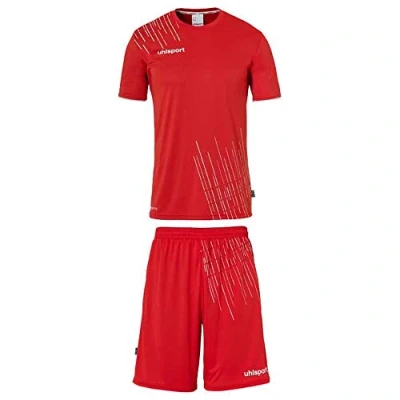 Abbildung von uhlsport Jungen Score 26 Fußball Trikot Set Bestehend Aus Trainings Shirt Und Hose, Rot/Weiß, 140 EU