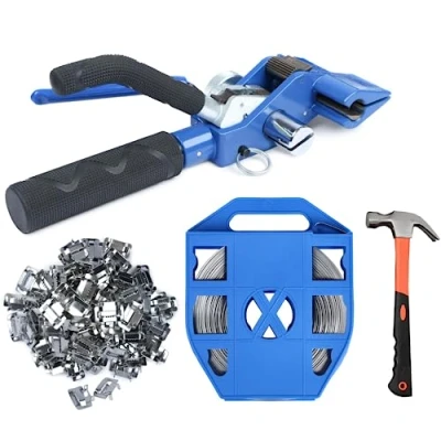 Abbildung von U.S. Solid Edelstahl Palettenverpackungsset, robustes Umreifungsband, 1 Stück Hammer, 19mm x 0,76mm 30m Banderolierspule, 100 Ear Lokt Schnallen