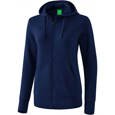 Abbildung von Erima Damen Basic Kapuzensweat Jacke, New Navy, 38 EU
