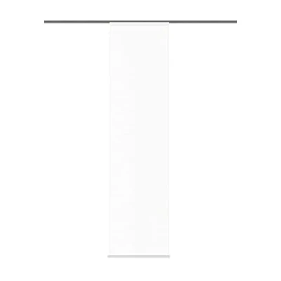 Abbildung von Home fashion 87802 701 weiß Schiebevorhang &quot;Rom&quot; Uni / 245 x 60 cm Halborganza