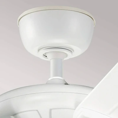 Abbildung von Kichler KLF Kevlar 42 WHT Deckenventilator Ø107cm Aluminium mattweiss IP44 für den Innen und Aussenbereich mit Zugkette