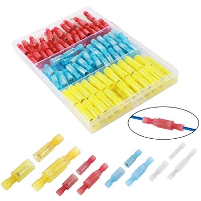 Abbildung von CESFONJER 170 Pcs Kabelschuhe kabelsteckverbinder Rundstecker Männlich/Weiblich Nylon Drahtklemmen Stecker Kit Für Kfz, Elektronik und Hobby