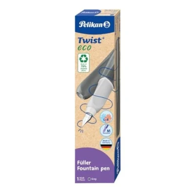Abbildung von Pelikan Twist® eco Füller für Rechts und Linkshänder, grey, Feder M, 1 Stück