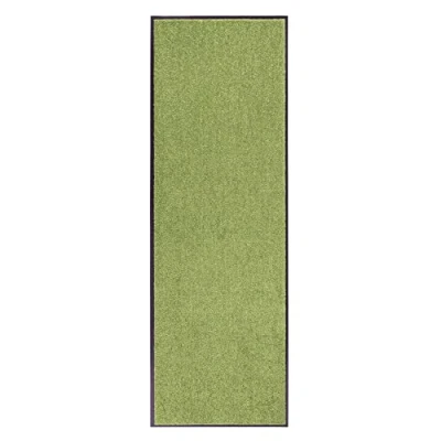 Abbildung von Hanse Home Fußmatte (S XXL) 60x180cm 12 Farben Fussmatte Outdoor Schmutzfangmatte Türmatte Waschbar &amp; Wetterfest rutschfest für Eingangsbereich Außenbereich Grün